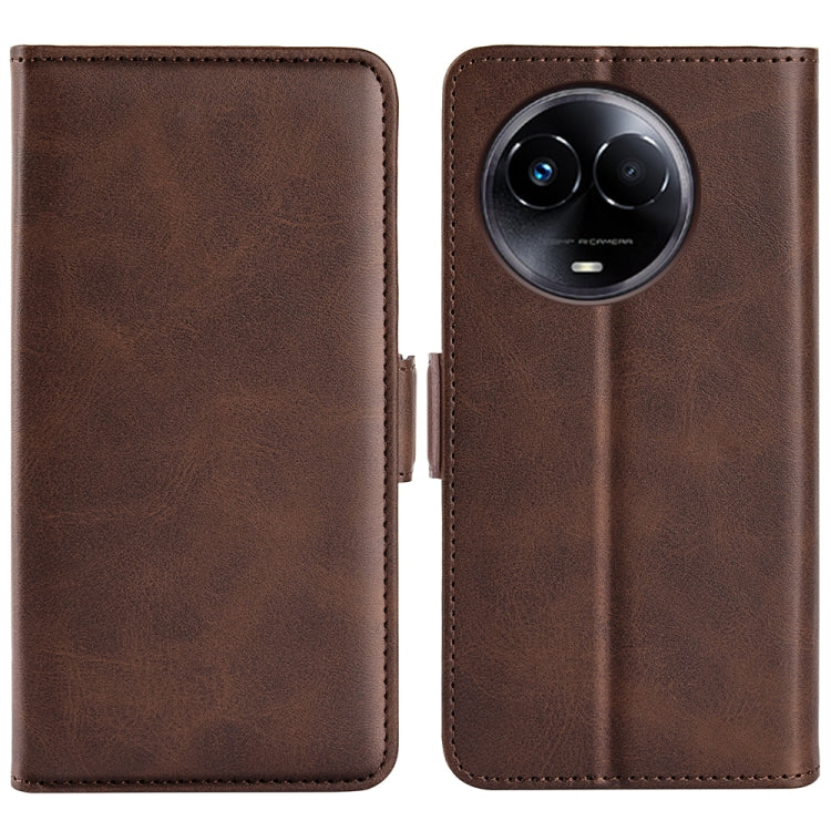 Dual-side Magnetic Buckle Horizontal Flip Leather Phone Case, For Realme 12 Pro+, For Realme C67 5G, For Realme 11X, For Realme C65 4G, For Realme C85 5G / 15x 5G, For Realme 15 5G / 15 Pro 5G, For Realme Narzo N53 / C53