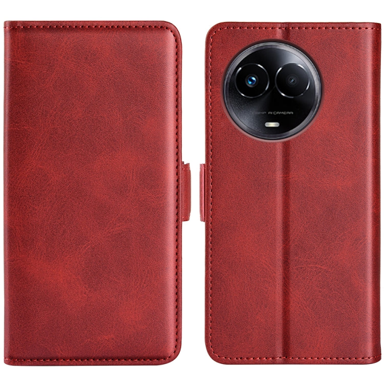Dual-side Magnetic Buckle Horizontal Flip Leather Phone Case, For Realme 12 Pro+, For Realme C67 5G, For Realme 11X, For Realme C65 4G, For Realme C85 5G / 15x 5G, For Realme 15 5G / 15 Pro 5G, For Realme Narzo N53 / C53