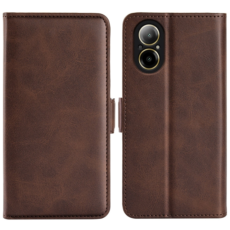 Dual-side Magnetic Buckle Horizontal Flip Leather Phone Case, For Realme 12 Pro+, For Realme C67 5G, For Realme 11X, For Realme C65 4G, For Realme C85 5G / 15x 5G, For Realme 15 5G / 15 Pro 5G, For Realme Narzo N53 / C53