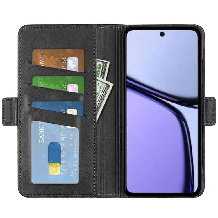 Dual-side Magnetic Buckle Horizontal Flip Leather Phone Case, For Realme C65 4G, For Realme 15 5G / 15 Pro 5G, For Realme Narzo N53 / C53