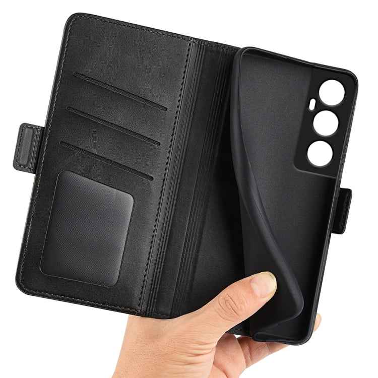 Dual-side Magnetic Buckle Horizontal Flip Leather Phone Case, For Realme C65 4G, For Realme 15 5G / 15 Pro 5G, For Realme Narzo N53 / C53