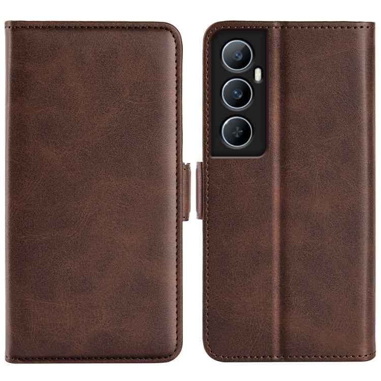 Dual-side Magnetic Buckle Horizontal Flip Leather Phone Case, For Realme C65 4G, For Realme 15 5G / 15 Pro 5G, For Realme Narzo N53 / C53