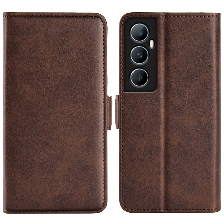 Dual-side Magnetic Buckle Horizontal Flip Leather Phone Case, For Realme 12 Pro+, For Realme C67 5G, For Realme 11X, For Realme C65 4G, For Realme C85 5G / 15x 5G, For Realme 15 5G / 15 Pro 5G, For Realme Narzo N53 / C53