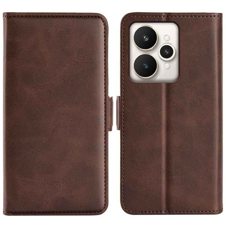 Dual-side Magnetic Buckle Horizontal Flip Leather Phone Case, For Realme C65 4G, For Realme 15 5G / 15 Pro 5G, For Realme Narzo N53 / C53