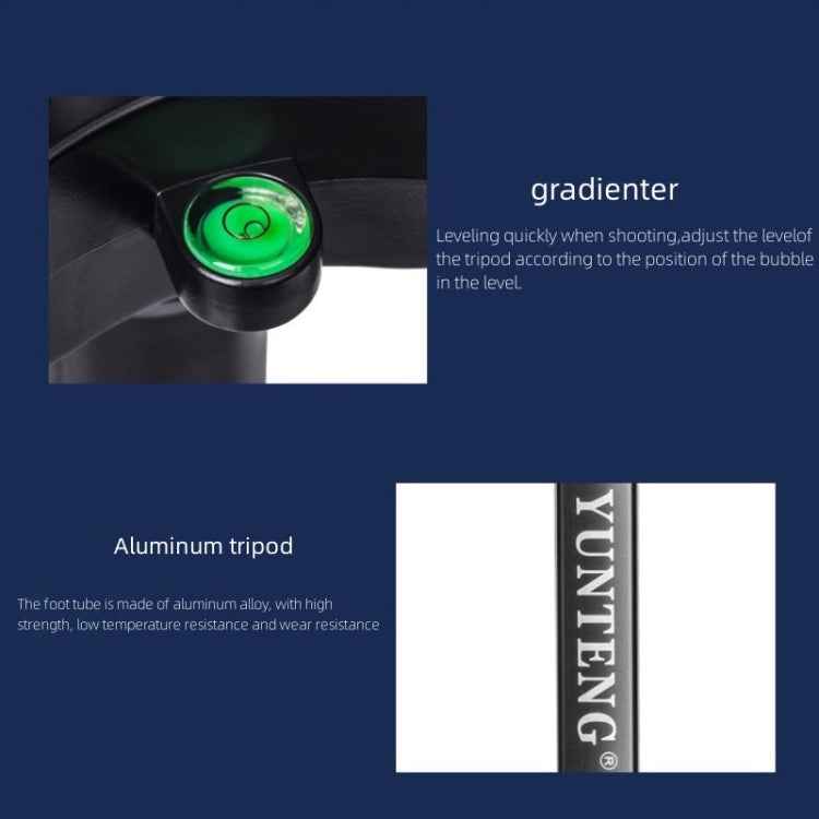 Yunteng VCT-3000 Professional Aluminum Tripod Camera Stand with Pan Head, VCT-3000