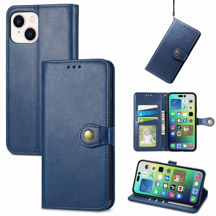 Retro Solid Color Buckle Leather Phone Case, For  iPhone 15 Pro Max, For  iPhone 15 Pro, For iPhone 15 Plus, For iPhone 15