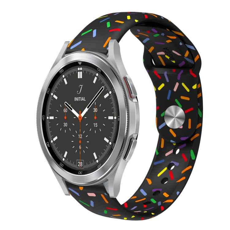Sports Rainbow Dots Silicone Buckle Watch Band, For Samsung Galaxy Watch 5 Pro, For Samsung Galaxy Gear Sport, For Samsung Galaxy Watch Active 2 40mm / 44mm, For Samsung Galaxy Watch 3 41mm, For Samsung Galaxy watch Active 40mm                         ...