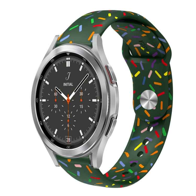 Sports Rainbow Dots Silicone Buckle Watch Band, For Samsung Galaxy Watch 5 Pro, For Samsung Galaxy Gear Sport, For Samsung Galaxy Watch Active 2 40mm / 44mm, For Samsung Galaxy Watch 3 41mm, For Samsung Galaxy watch Active 40mm                         ...