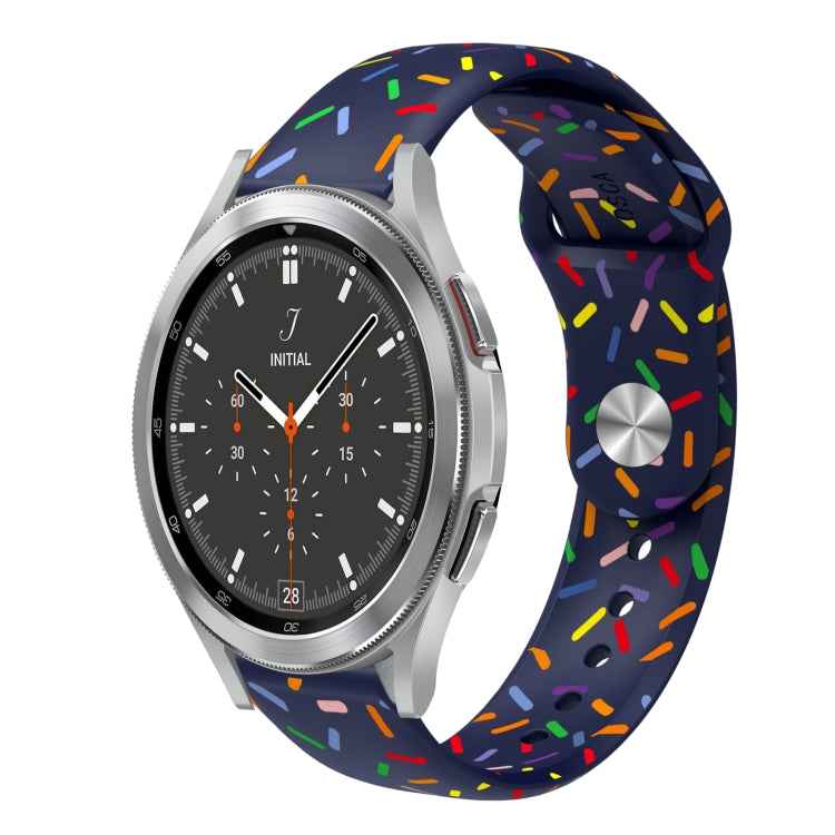 Sports Rainbow Dots Silicone Buckle Watch Band, For Samsung Galaxy Watch 5 Pro, For Samsung Galaxy Gear Sport, For Samsung Galaxy Watch Active 2 40mm / 44mm, For Samsung Galaxy Watch 3 41mm, For Samsung Galaxy watch Active 40mm                         ...