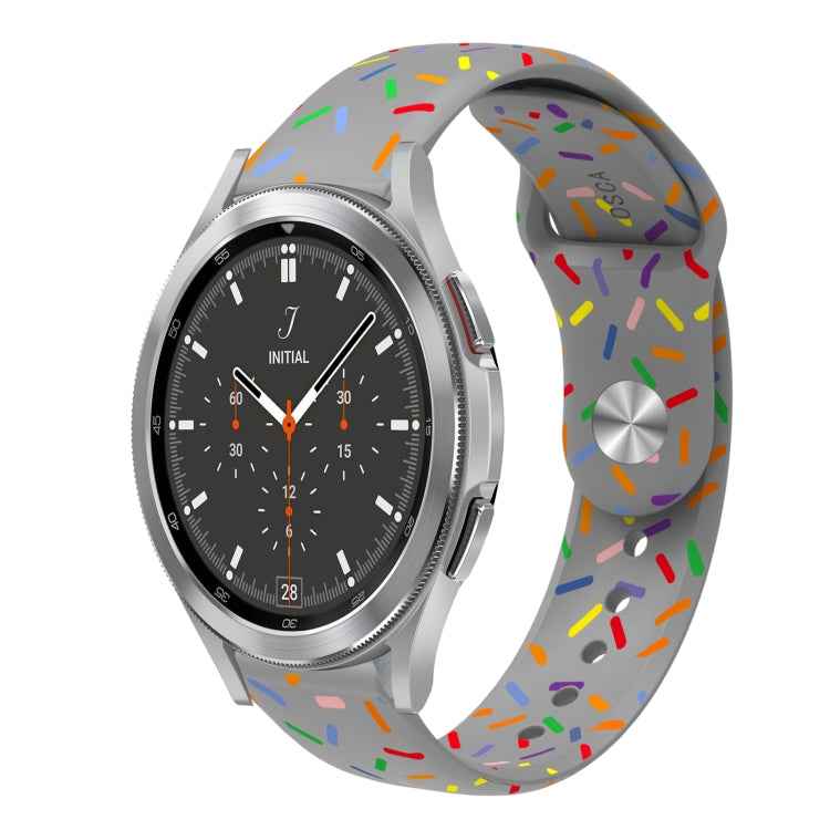 Sports Rainbow Dots Silicone Buckle Watch Band, For Samsung Galaxy Watch 5 Pro, For Samsung Galaxy Gear Sport, For Samsung Galaxy Watch Active 2 40mm / 44mm, For Samsung Galaxy Watch 3 41mm, For Samsung Galaxy watch Active 40mm                         ...