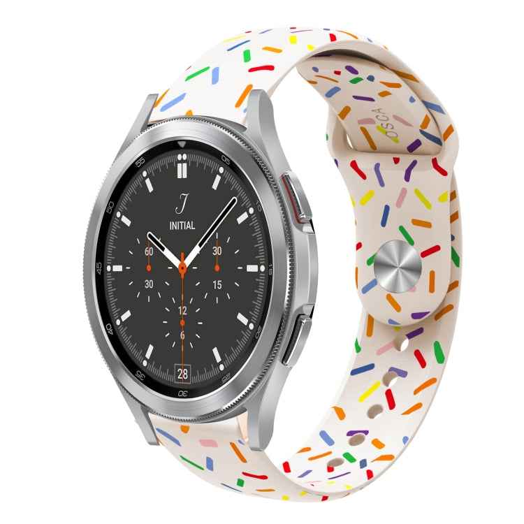 Sports Rainbow Dots Silicone Buckle Watch Band, For Samsung Galaxy Watch 5 Pro, For Samsung Galaxy Gear Sport, For Samsung Galaxy Watch Active 2 40mm / 44mm, For Samsung Galaxy Watch 3 41mm, For Samsung Galaxy watch Active 40mm                         ...