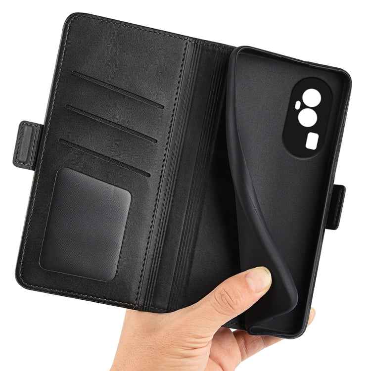 Dual-side Magnetic Buckle Horizontal Flip Leather Phone Case