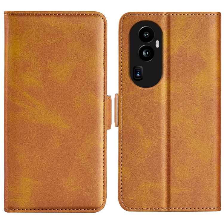 Dual-side Magnetic Buckle Horizontal Flip Leather Phone Case