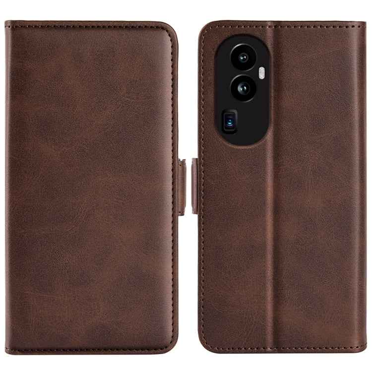 Dual-side Magnetic Buckle Horizontal Flip Leather Phone Case