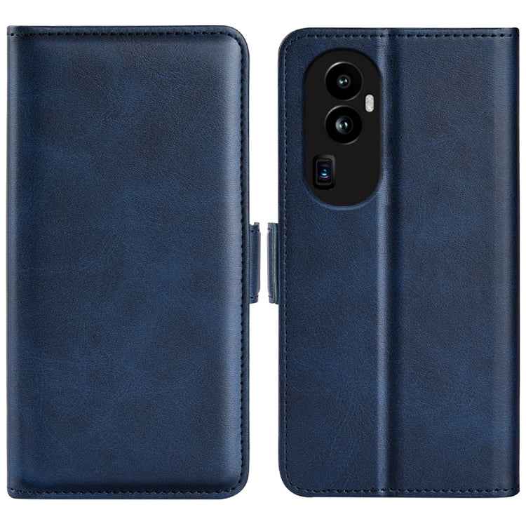 Dual-side Magnetic Buckle Horizontal Flip Leather Phone Case