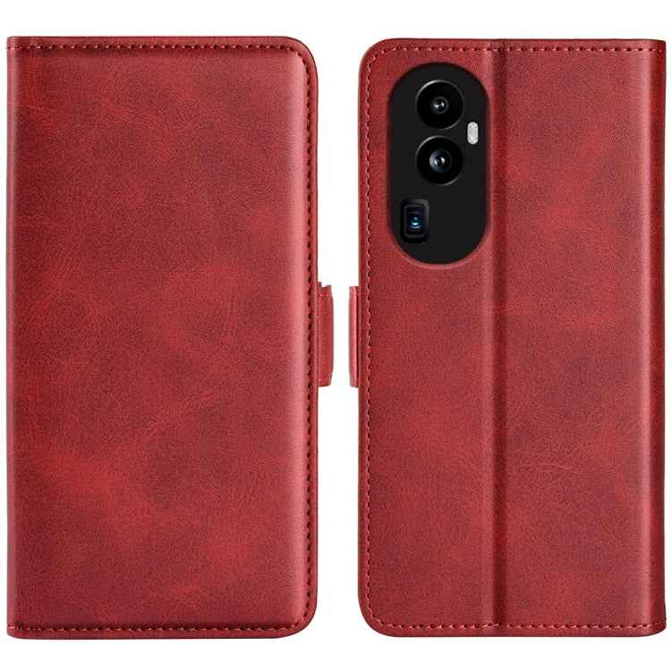 Dual-side Magnetic Buckle Horizontal Flip Leather Phone Case