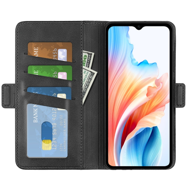 Dual-side Magnetic Buckle Horizontal Flip Leather Phone Case, For OPPO A38, For OPPO Reno10 Pro+