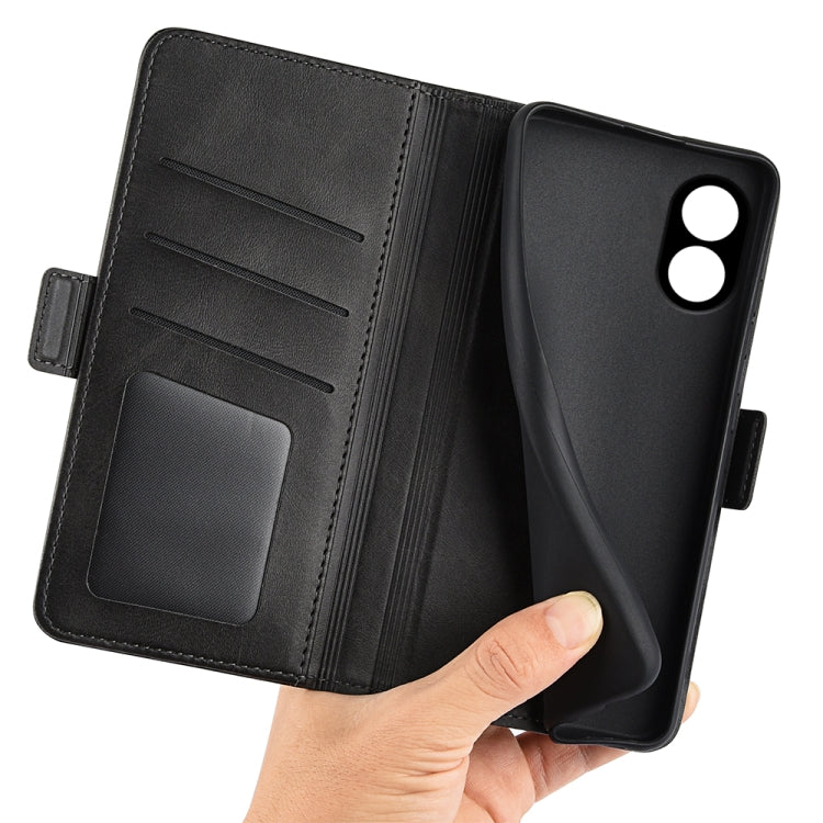 Dual-side Magnetic Buckle Horizontal Flip Leather Phone Case, For OPPO A38, For OPPO Reno10 Pro+