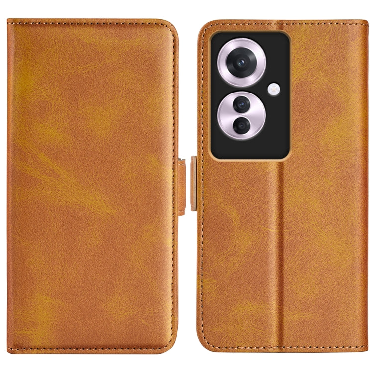 Dual-side Magnetic Buckle Horizontal Flip Leather Phone Case, For OPPO K12, For OPPO A3 Pro 5G China, For OPPO Reno11 F 5G, For OPPO Reno11 5G Global, For OPPO A38, For OPPO Reno10 Pro+, For OPPO A6x 4G / 5G, For OPPO A6 Pro 5G Global / F31 5G         ...