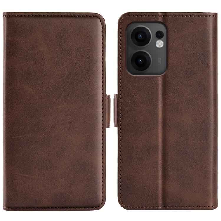 Dual-side Magnetic Buckle Horizontal Flip Leather Phone Case