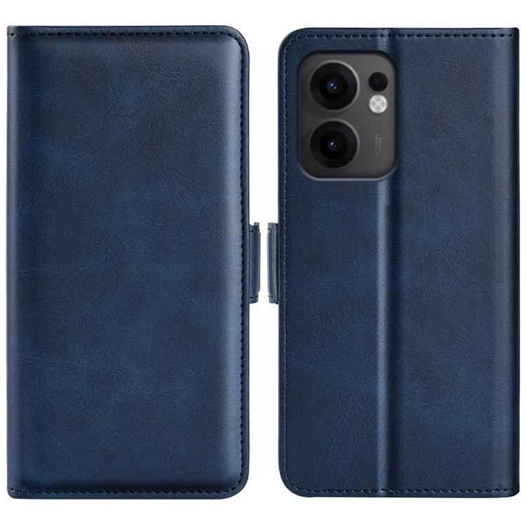 Dual-side Magnetic Buckle Horizontal Flip Leather Phone Case