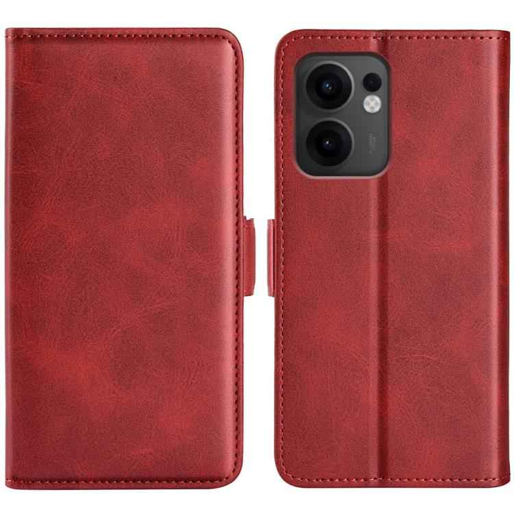 Dual-side Magnetic Buckle Horizontal Flip Leather Phone Case