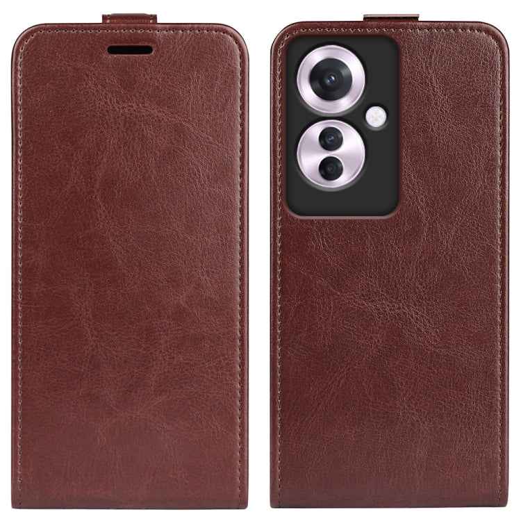 R64 Texture Single Vertical Flip Leather Phone Case, For OPPO Reno12 5G Global, For OPPO K12, For OPPO A3 Pro 5G, For OPPO Reno11 F 5G, For OPPO Reno11 5G Global, For OPPO A38, For OPPO Reno10 Pro+, For OPPO Reno13 F