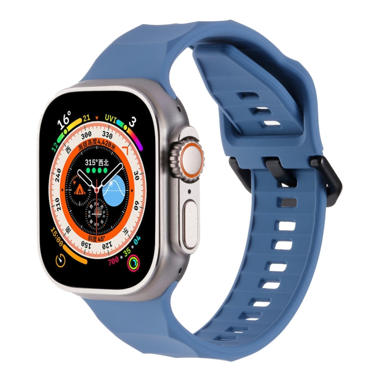 Ripple Silicone Sports Watch Band, For Apple Watch Ultra 49mm, For Apple Watch 8 45mm, For Apple Watch SE 2022 44mm