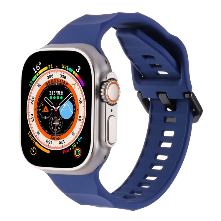 Ripple Silicone Sports Watch Band, For Apple Watch Ultra 49mm, For Apple Watch 8 45mm, For Apple Watch SE 2022 44mm