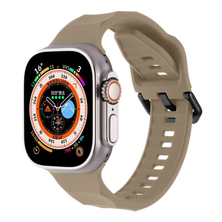Ripple Silicone Sports Watch Band, For Apple Watch Ultra 49mm, For Apple Watch 8 45mm, For Apple Watch SE 2022 44mm