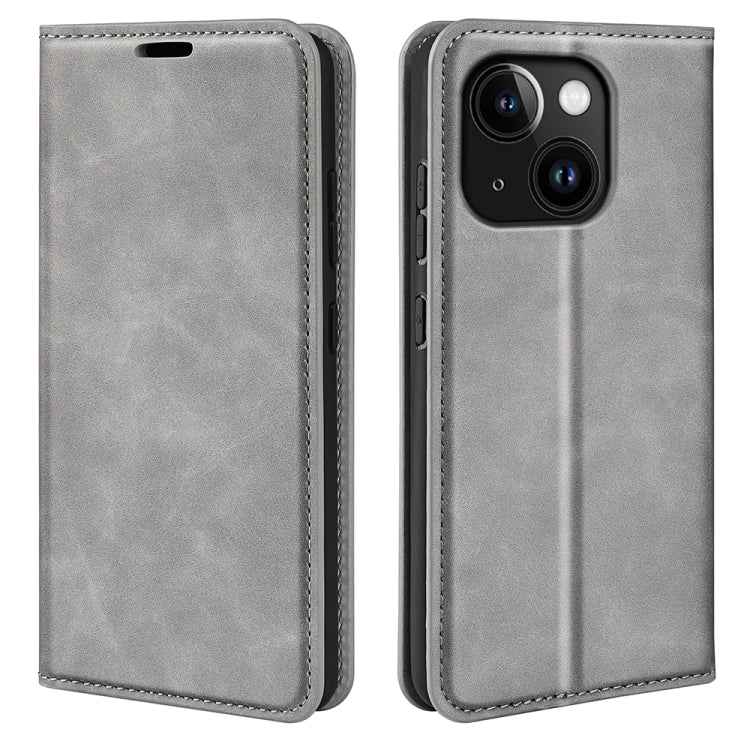 Retro-skin Magnetic Suction Leather Phone Case