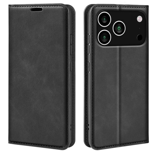 Retro-skin Magnetic Suction Leather Phone Case