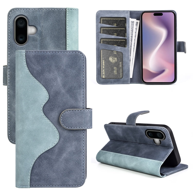 Stitching Horizontal Flip Leather Phone Case, For iPhone 16 Pro, For iPhone 16 Plus, For iPhone 16, For iPhone 15 Pro Max, For iPhone 15 Pro, For iPhone 15 Plus, For iPhone 15
