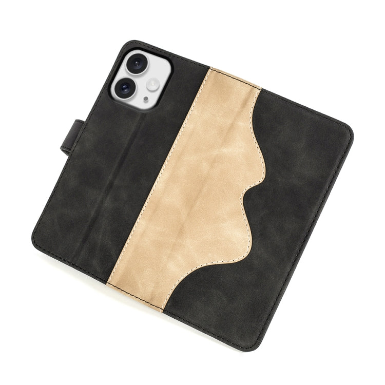 Stitching Horizontal Flip Leather Phone Case, For iPhone 16 Pro, For iPhone 16 Plus, For iPhone 16, For iPhone 15 Pro Max, For iPhone 15 Pro, For iPhone 15 Plus, For iPhone 15