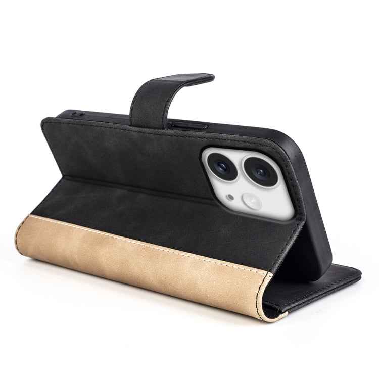 Stitching Horizontal Flip Leather Phone Case