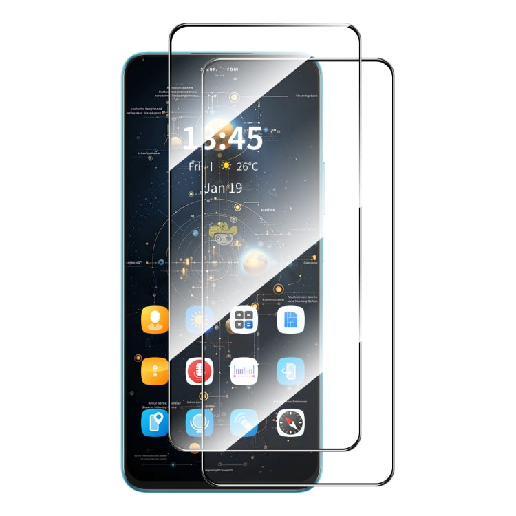 2pcs ENKAY Hat-Prince Full Glue High Aluminum-silicon Tempered Glass Film, For Xiaomi Poco M8 Power 5G, For Xiaomi Poco F9 Pro 5G, For Redmi Note 17 4G Global 171mm, For Redmi A7 4G 171.8mm, For Redmi 17C 4G, For Redmi Note 15 Pro 5G Global 163.6mm    ...