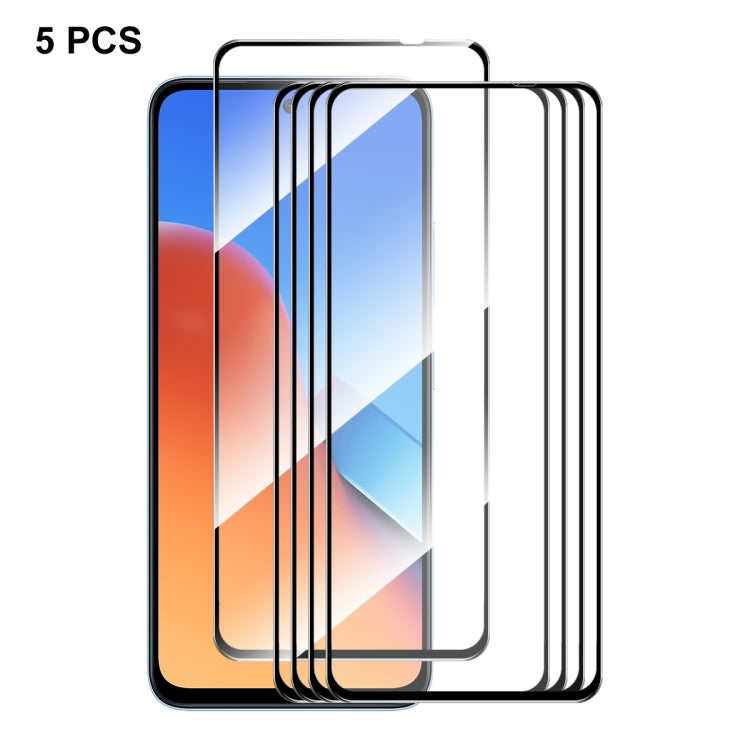 5pcs ENKAY Hat-Prince Full Glue High Aluminum-silicon Tempered Glass Film, For Redmi Note 15 Pro 5G Global 163.6mm, For Redmi 15C Global 171.5mm / Poco C85, For Redmi 15C 5G / 4G EU 173mm, For Redmi 13X, For Redmi Note 14S 4G, For Redmi Turbo 4        ...