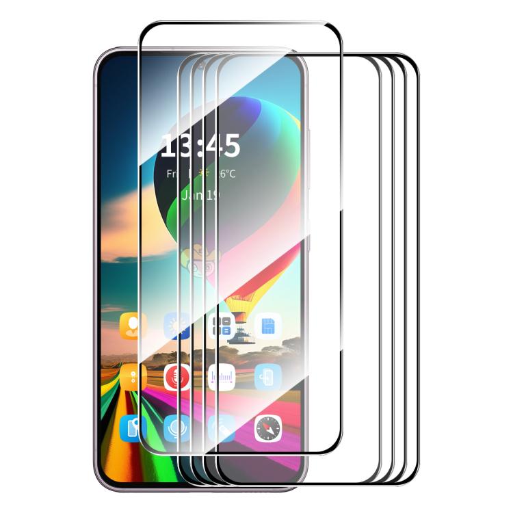 5pcs ENKAY Hat-Prince Full Glue High Aluminum-silicon Tempered Glass Film, For Redmi Note 15 Pro 5G Global 163.6mm, For Redmi 15C Global 171.5mm / Poco C85, For Redmi 15C 5G / 4G EU 173mm, For Redmi 13X, For Redmi Note 14S 4G, For Redmi Turbo 4        ...