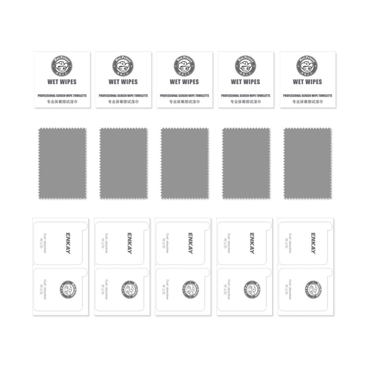 5pcs ENKAY Hat-Prince Full Glue High Aluminum-silicon Tempered Glass Film, For Redmi Note 15 Pro 5G Global 163.6mm, For Redmi 15C Global 171.5mm / Poco C85, For Redmi 15C 5G / 4G EU 173mm, For Redmi 13X, For Redmi Note 14S 4G, For Redmi Turbo 4        ...