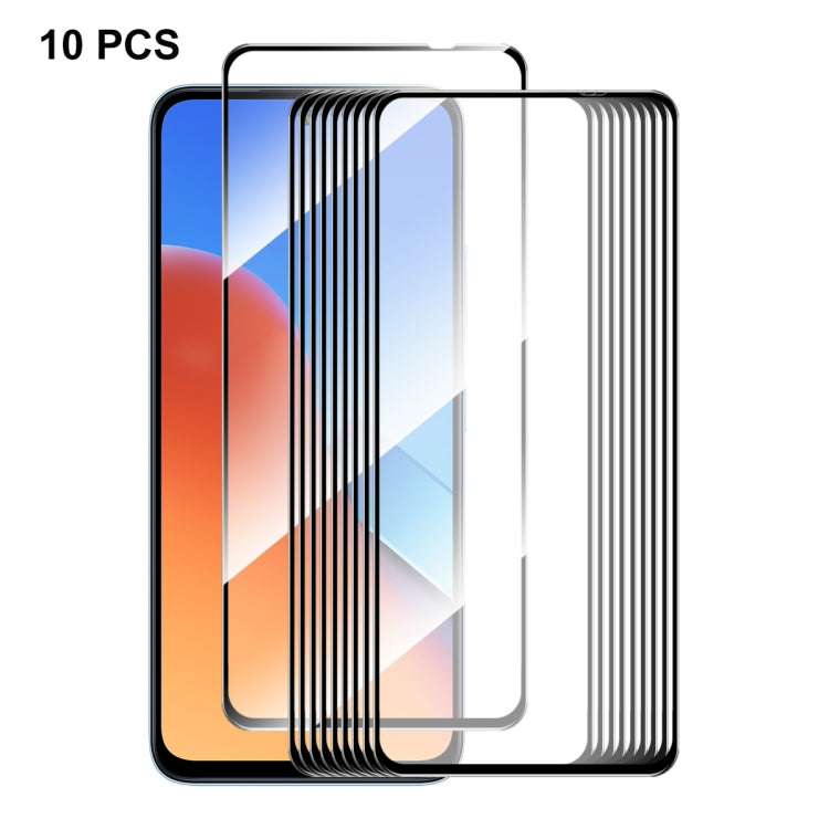 10pcs ENKAY Hat-Prince Full Glue High Aluminum-silicon Tempered Glass Film, For Redmi Note 15 Pro 5G Global 163.6mm, For Redmi 15C Global 171mm / Poco C85, For Redmi 15C 5G / 4G EU 173mm, For Redmi 13X, For Redmi Note 14S 4G, For Redmi Turbo 4         ...