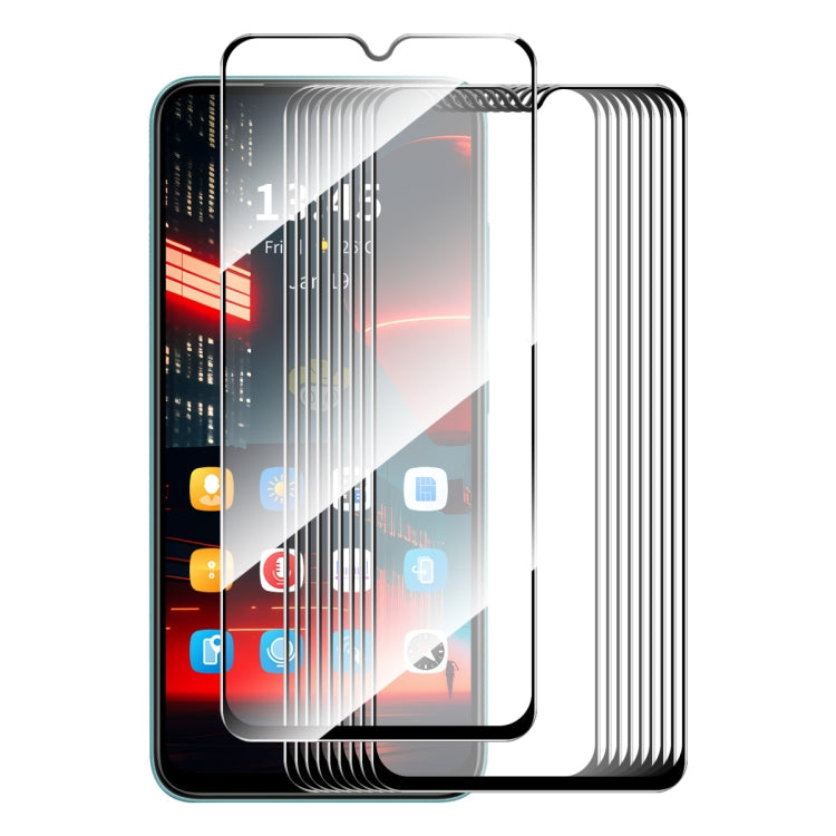 10pcs ENKAY Hat-Prince Full Glue High Aluminum-silicon Tempered Glass Film, For Redmi Note 15 Pro 5G Global 163.6mm, For Redmi 15C Global 171mm / Poco C85, For Redmi 15C 5G / 4G EU 173mm, For Redmi 13X, For Redmi Note 14S 4G, For Redmi Turbo 4         ...