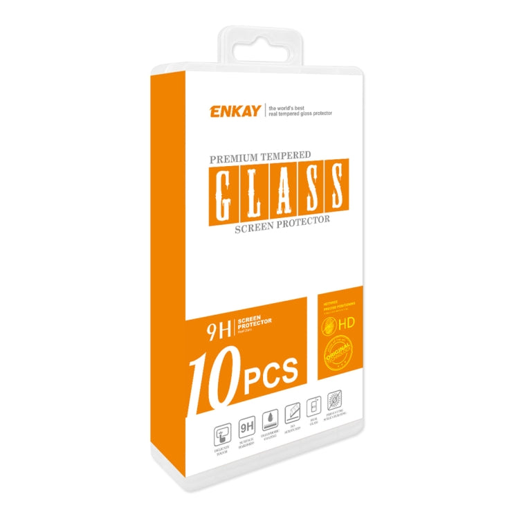 10pcs ENKAY Hat-Prince Full Glue High Aluminum-silicon Tempered Glass Film, For Redmi Note 15 Pro 5G Global 163.6mm, For Redmi 15C Global 171mm / Poco C85, For Redmi 15C 5G / 4G EU 173mm, For Redmi 13X, For Redmi Note 14S 4G, For Redmi Turbo 4         ...