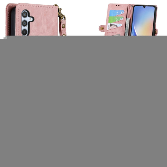 Geometric Zipper Wallet Side Buckle Leather Phone Case, For Samsung Galaxy A54 5G, For Samsung Galaxy S23 Ultra 5G, For Samsung Galaxy S23+ 5G, For Samsung Galaxy S23 5G, For Samsung Galaxy A14 5G, For Samsung Galaxy S20 FE, For Samsung Galaxy M33     ...