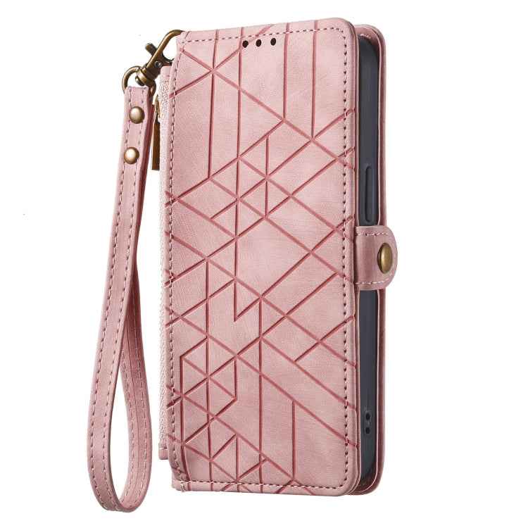 Geometric Zipper Wallet Side Buckle Leather Phone Case, For Samsung Galaxy A24 4G, For Samsung Galaxy A23 5G, For Samsung Galaxy A14 4G, For Samsung Galaxy A24 5G, For Samsung Galaxy A34 5G, For Samsung Galaxy A54 5G, For Samsung Galaxy S23 Ultra 5G   ...