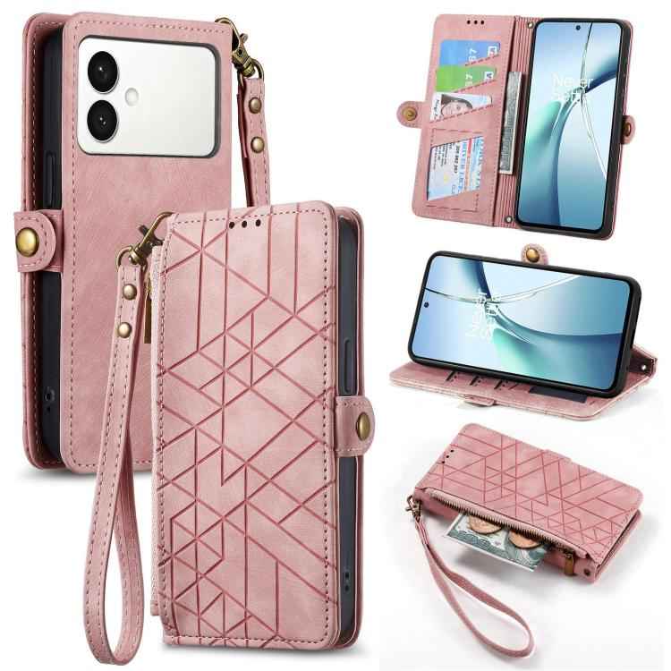 Geometric Zipper Wallet Side Buckle Leather Phone Case, For Samsung Galaxy S26 Edge 5G, For Samsung Galaxy S25 Edge 5G, For Samsung Galaxy A36 5G, For Samsung Galaxy S25 5G, For Samsung Galaxy S25+ 5G, For Samsung Galaxy S25 Ultra 5G                   ...