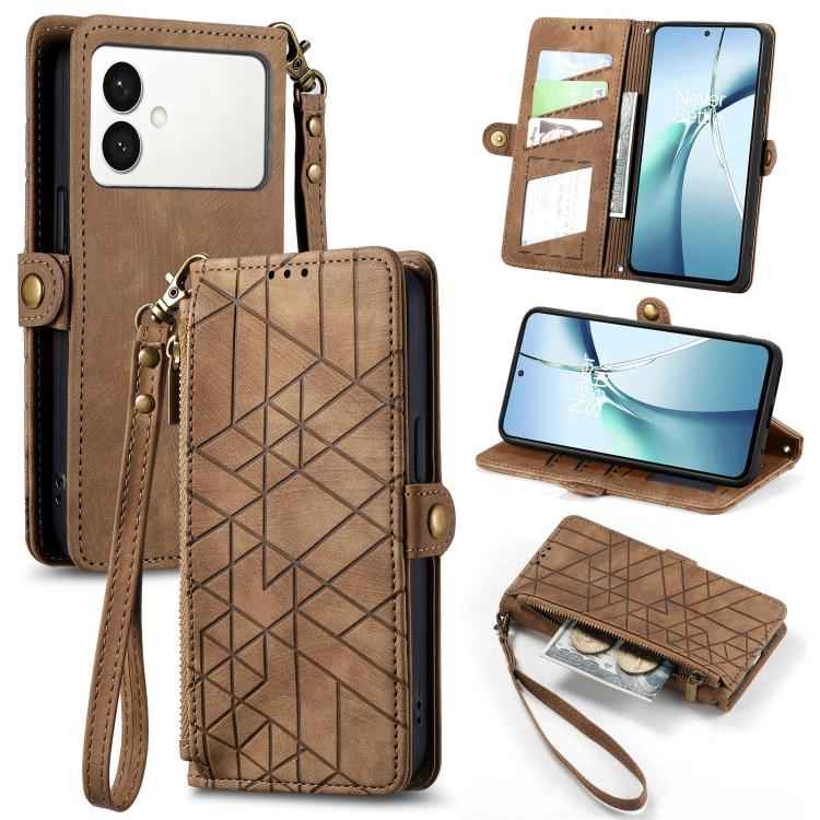 Geometric Zipper Wallet Side Buckle Leather Phone Case, For Samsung Galaxy S26 Edge 5G, For Samsung Galaxy S25 Edge 5G, For Samsung Galaxy A36 5G, For Samsung Galaxy S25 5G, For Samsung Galaxy S25+ 5G, For Samsung Galaxy S25 Ultra 5G                   ...