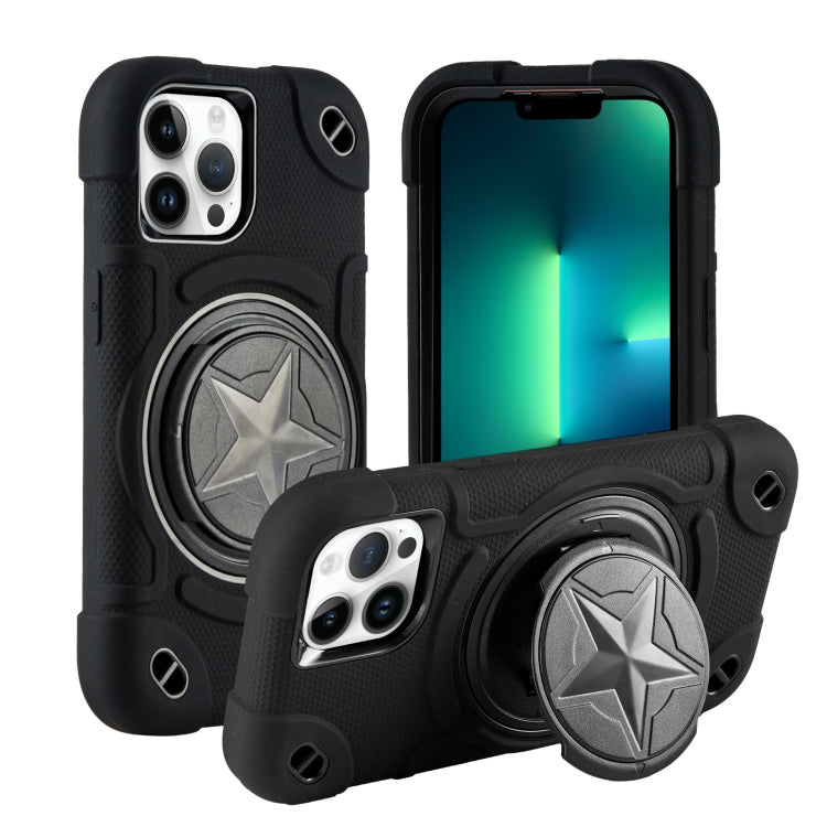 Shield PC Hybrid Silicone Phone Case, For iPhone 14, For iPhone 14 Pro Max, For iPhone 13 Pro Max, For iPhone 13
