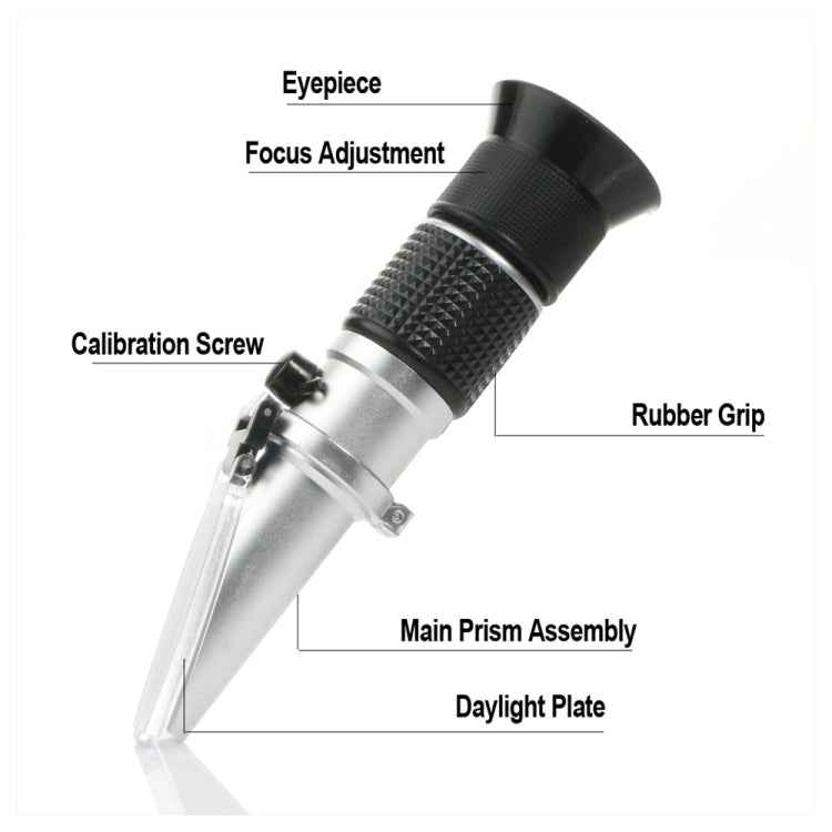 RZ117 Optical Brix Meter Handheld High Concentration Brix Meter Honey Sugar Meter 0-90 Range