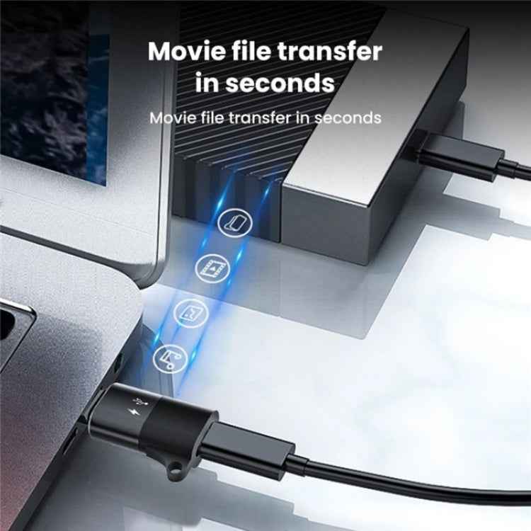 JS-09 Mini USB-C / Type-C to 8 Pin OTG Wireless Microphone Converter