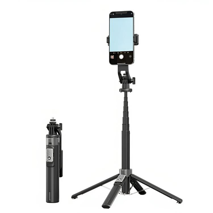 P135 Portable Extendable Selfie Stick Phone Holder Tripod with Remote Control, P135